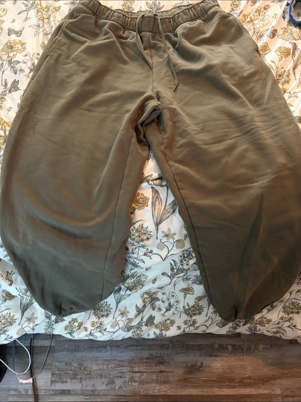 Athleta Olive Green Drawstring Sweatpants
